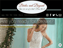 Tablet Screenshot of bridesandbeyond.net